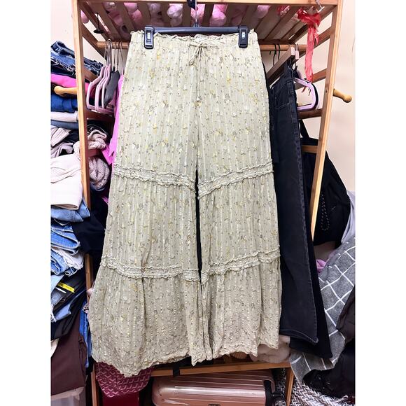 Free People Emmaline Tiered Pull On Pants Size Small - Picture 9 of 12